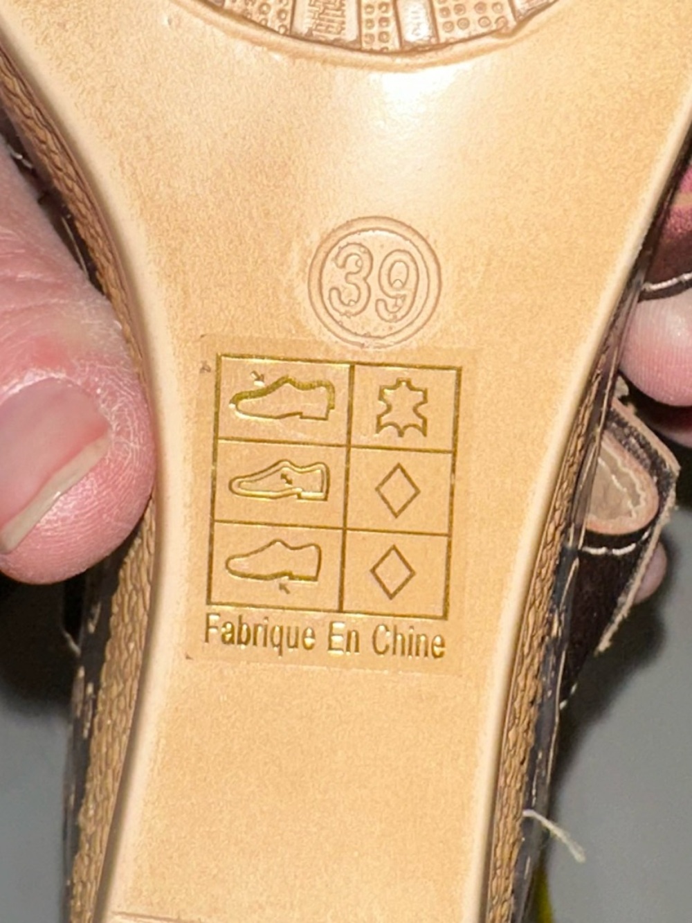 Spring Step L'Artiste Floral Sandals NWOT - size 39 (US 8 - 8 1/2) - Picture 6 of 7